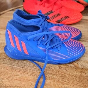 Adidas Kids Blue and Red Sneakers